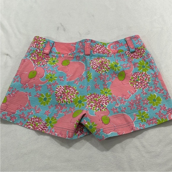Lilly Pulitzer Shorts Bundle Sz 4 (2 Pairs) | Elephant Print + White Resort Prep - Picture 7 of 8